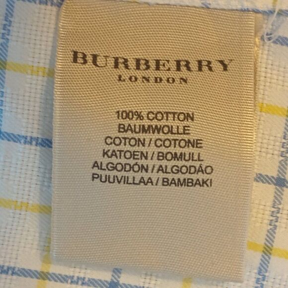 Burberry London Checkered Long Sleeve Button Up Shirt Size XL - Picture 7 of 7